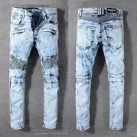 balmain slim-fit biker jeans fashion k998